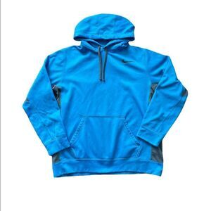 NIKE THERMA FIT KNOCKOUT KO 2.0 SWEATSHIRT HOODIE BLUE SIZE LARGE